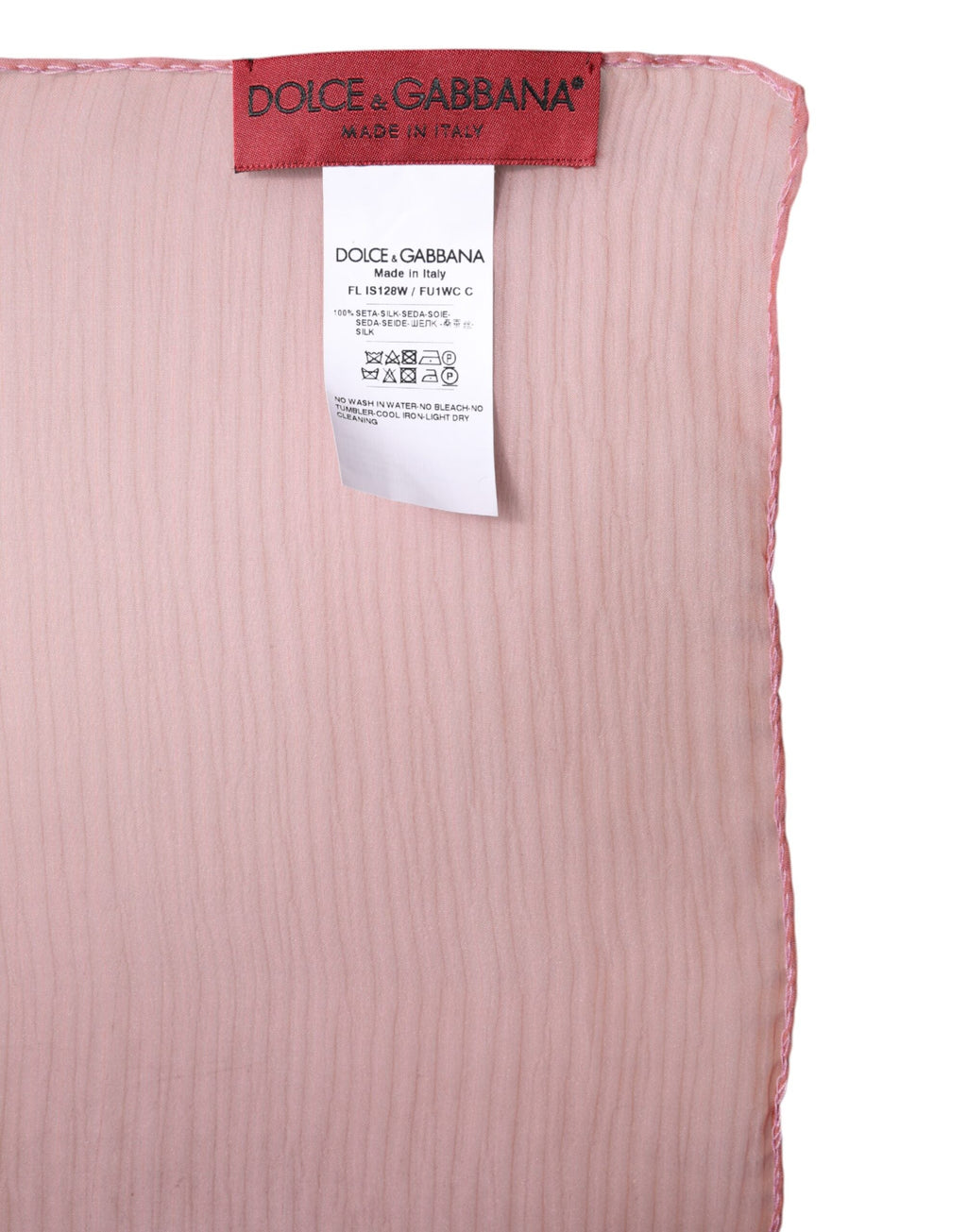 Dolce & Gabbana Pink Silk Rectangle Women Wrap Shawl Women's Scarf