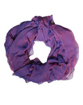 Dolce & Gabbana Purple Silk Rectangle Wrap Shawl Women's Scarf
