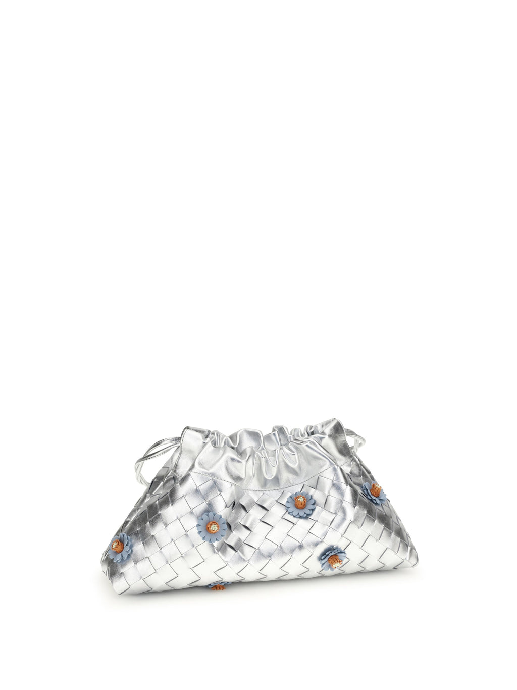 Bottega Veneta Women Dustbag Clutch Bag With Floral Appliqués