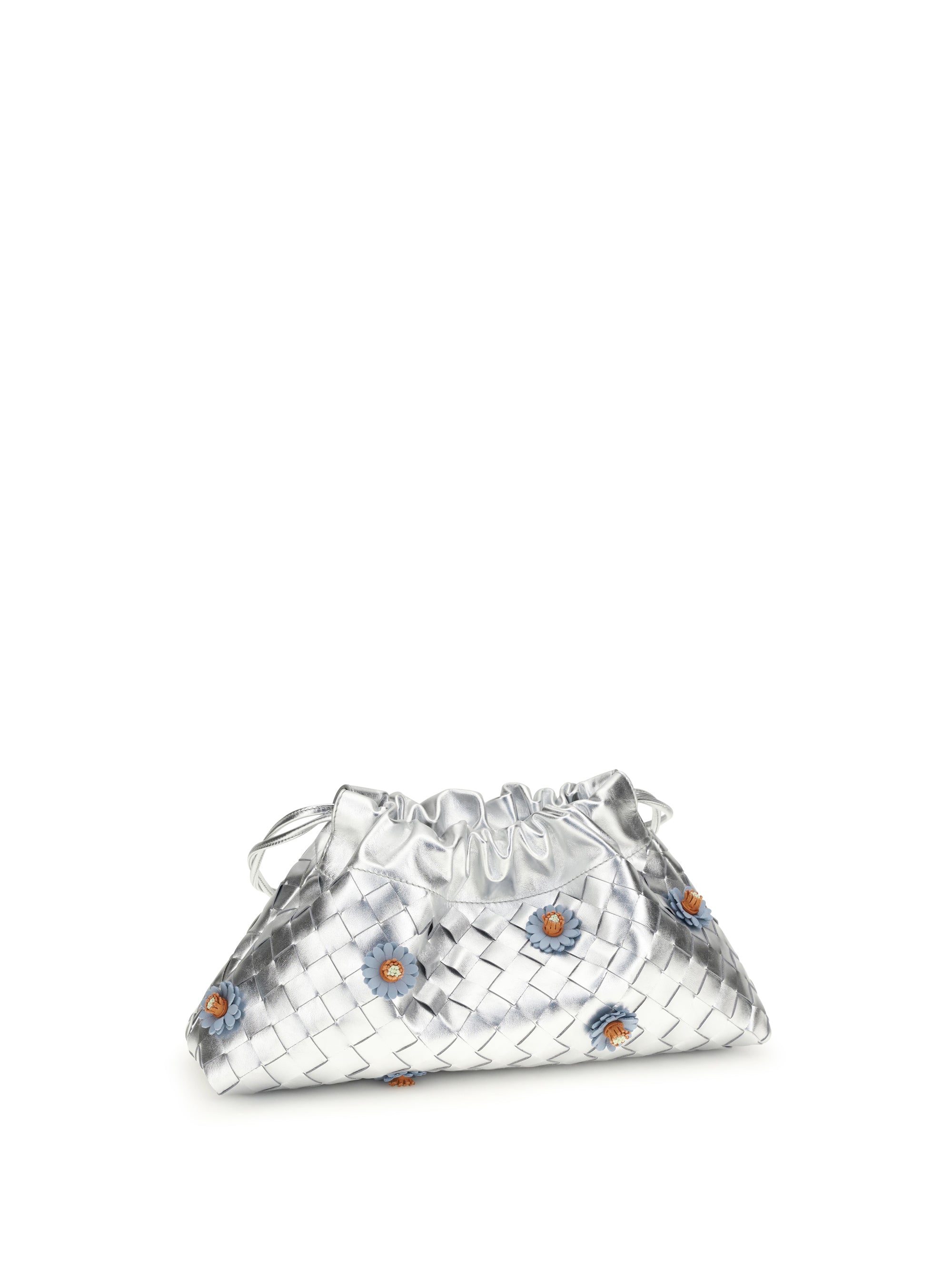 Bottega Veneta Women Dustbag Clutch Bag With Floral Appliqués