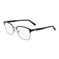Salvatore Ferragamo Eyeglasses Square Full Rim, Ruthenium/Black Frame and Clear Demo Lens Lens SF2225038