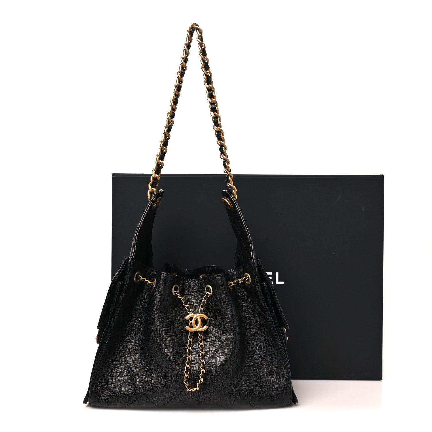 Caviar Quilted Small Chanel 25 Handbag Black