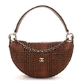 Braided Raffia Other Shape With Chain Brown