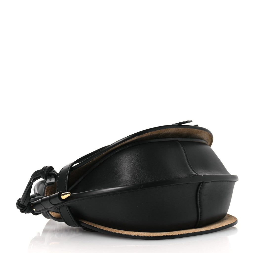 Calfskin Jacquard Mini Gate Dual Bag Black