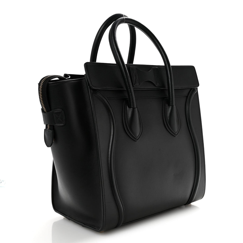 Smooth Calfskin Mini Luggage Black
