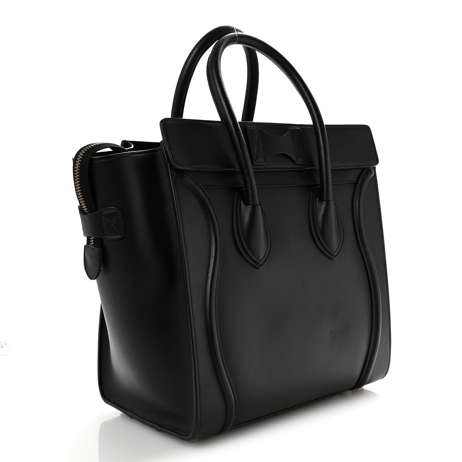 Smooth Calfskin Mini Luggage Black