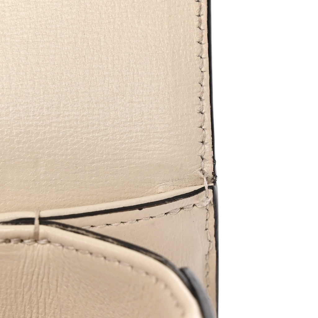 GG Supreme Monogram Horsebit 1955 Shoulder Bag Beige Mystic White