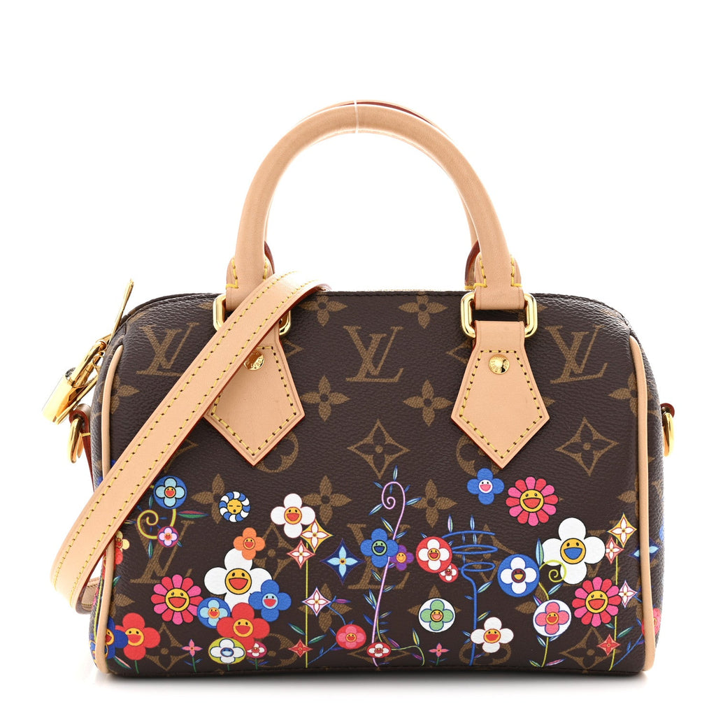 LV X TM Monogram Flowers Speedy Bandouliere 20