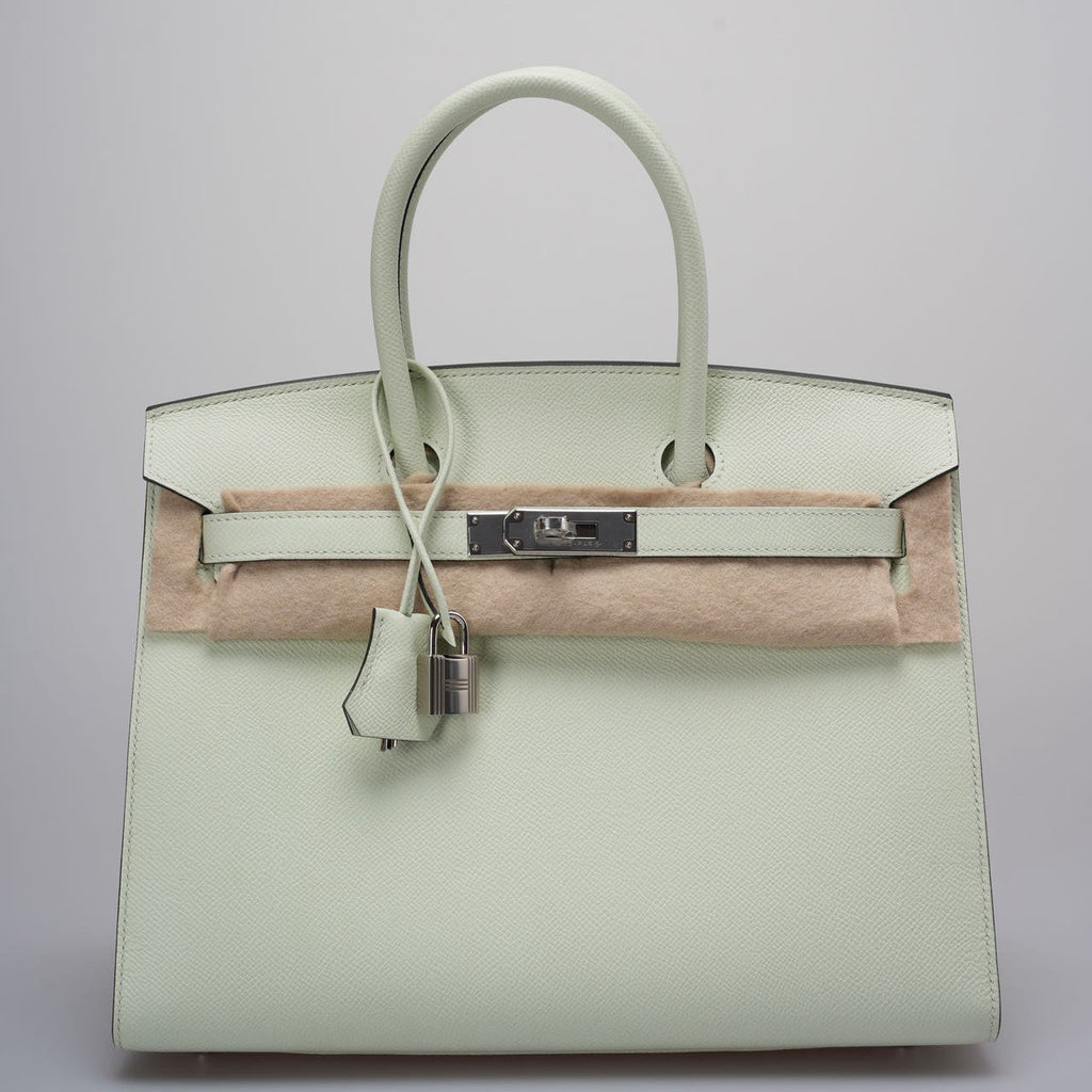 Part 1 Hermes Birkin Sellier 30 Bag In Vert Fizz Epsom Leather With Palladium Hardware from 2023