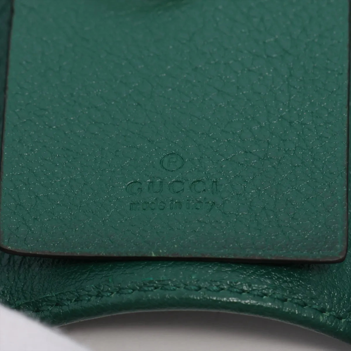 Gucci Bamboo GG Marmont Leather Key Case Green