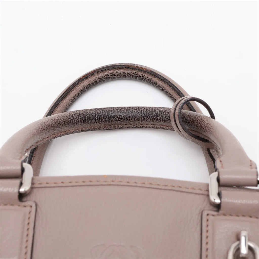 Loewe Amazona 28 Leather Handbag Beige
