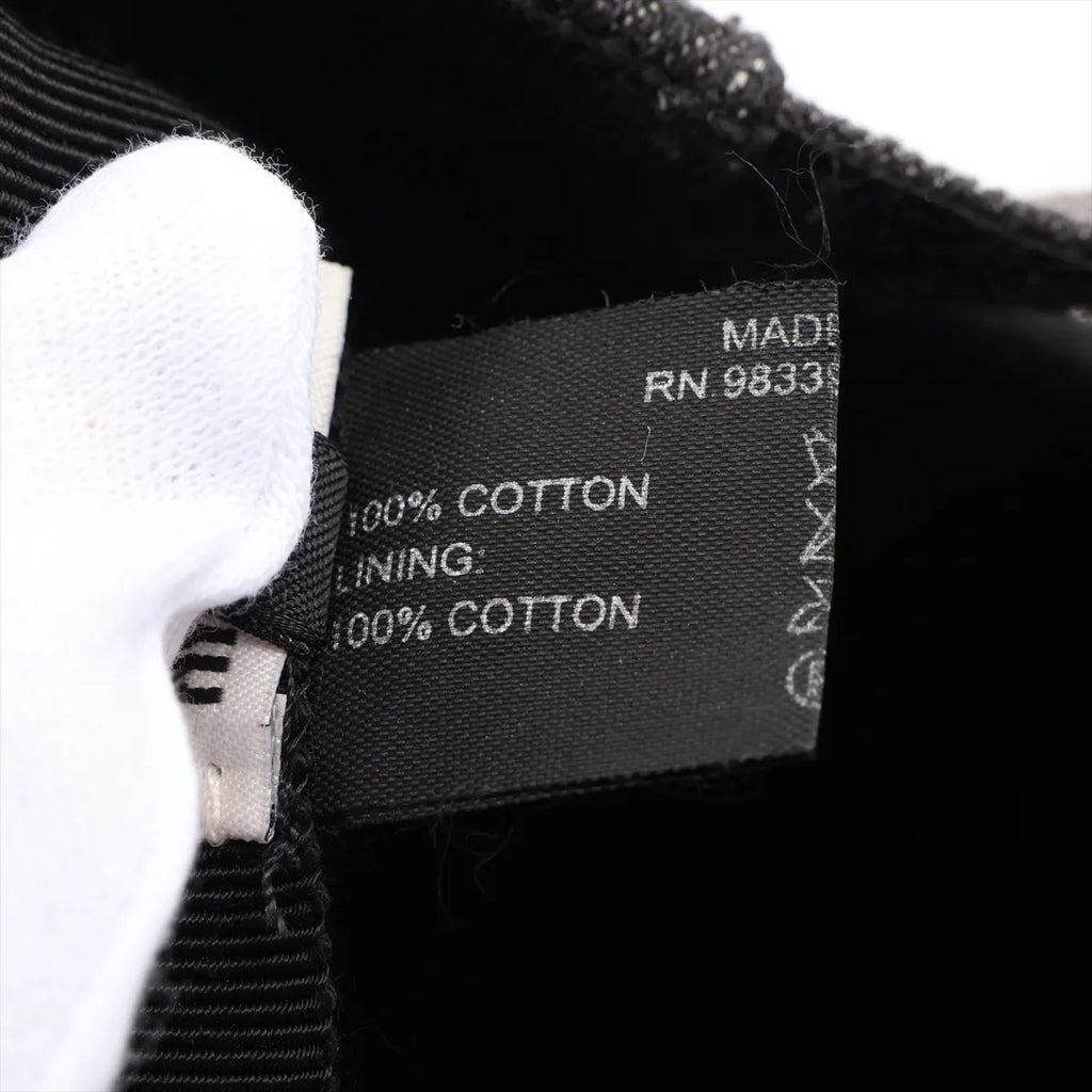 Miu Miu Logo Hat Cotton Black