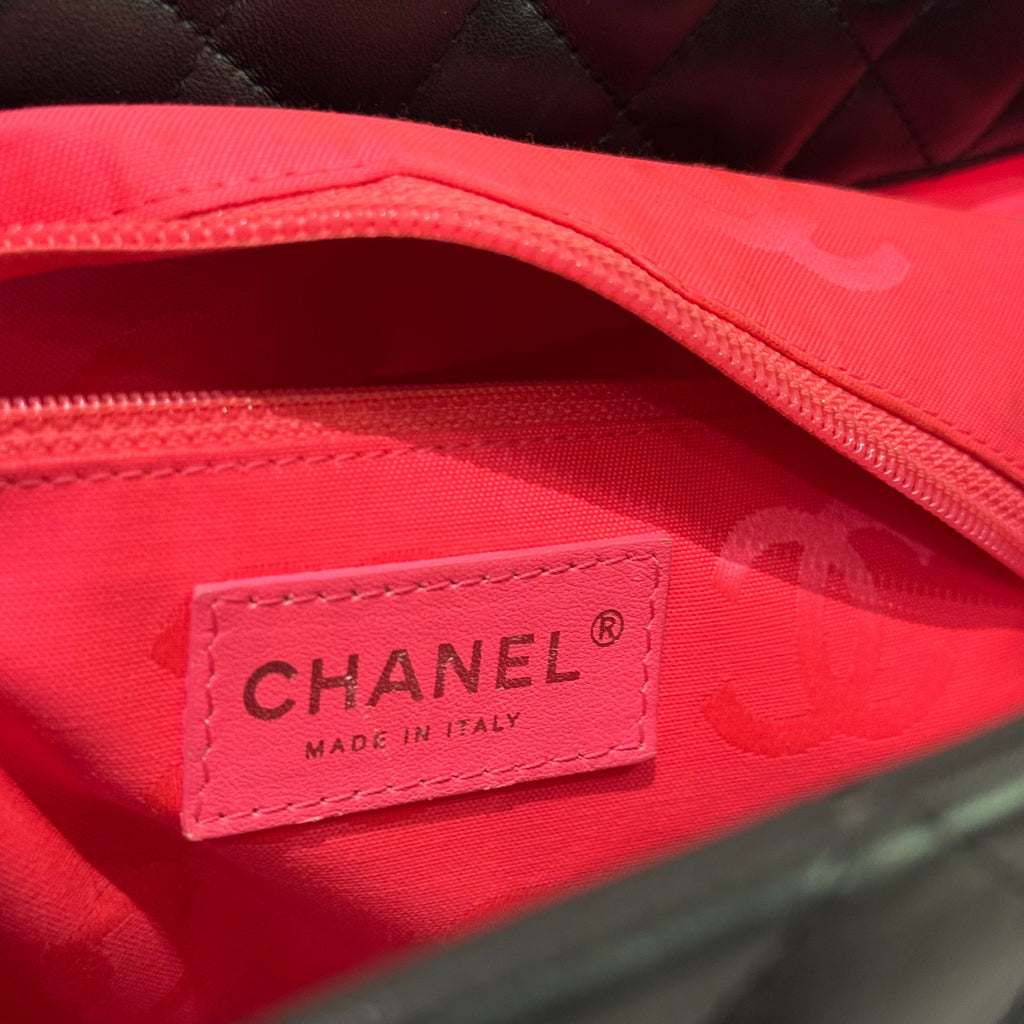 CHANEL TOTE CLASSIC COWHIDE LEATHER SHOULDER BAG