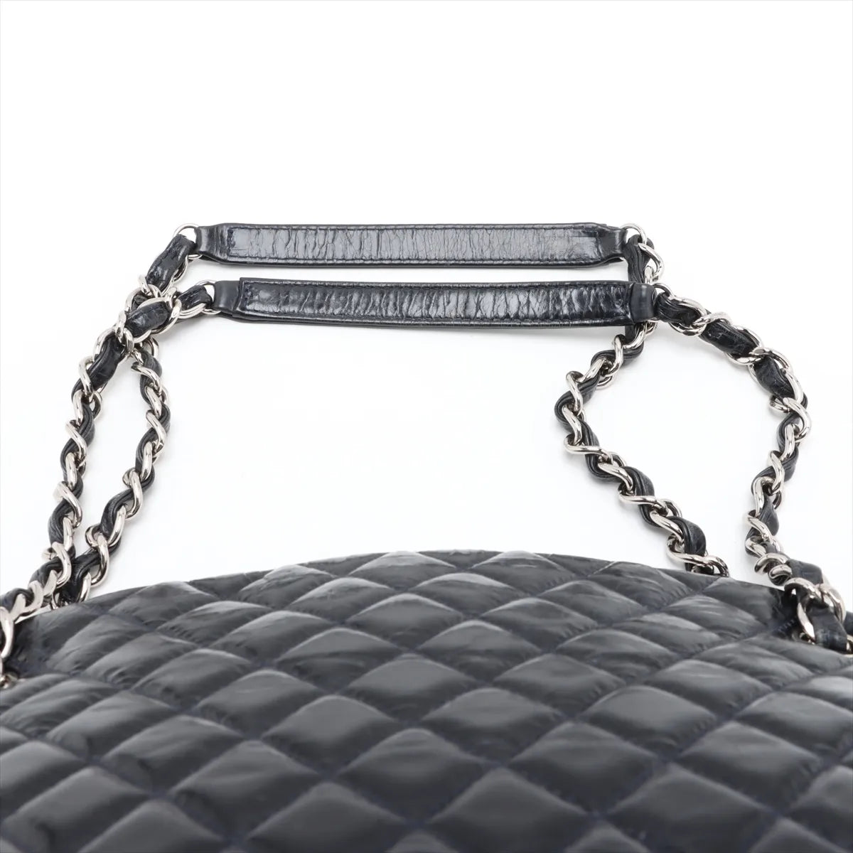 Chanel Mademoiselle Vintage Crinkled Calf Chain Shoulder Bag