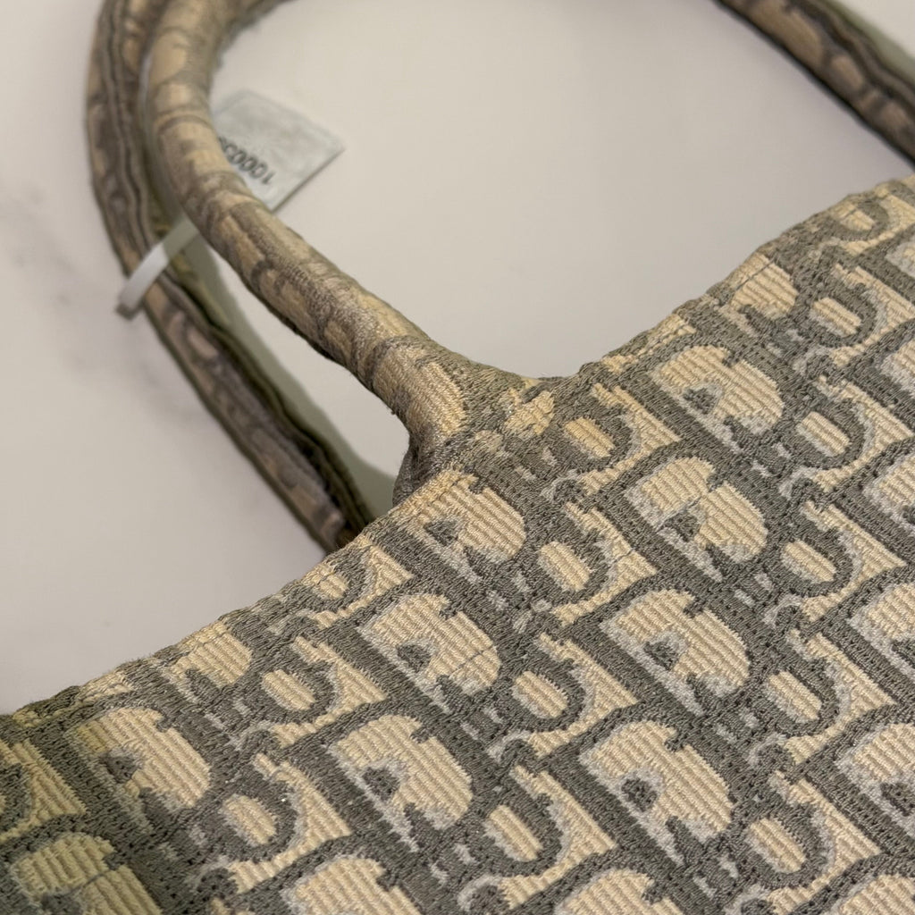 Dior Large Tote Bag Grey Tote