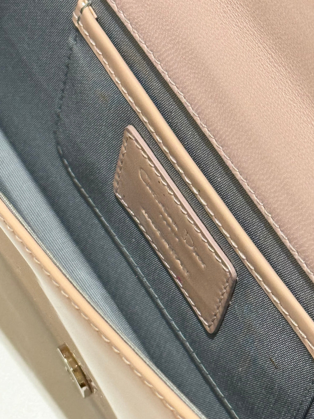 DIOR LADY DIOR POUCH PATENT LEATHER