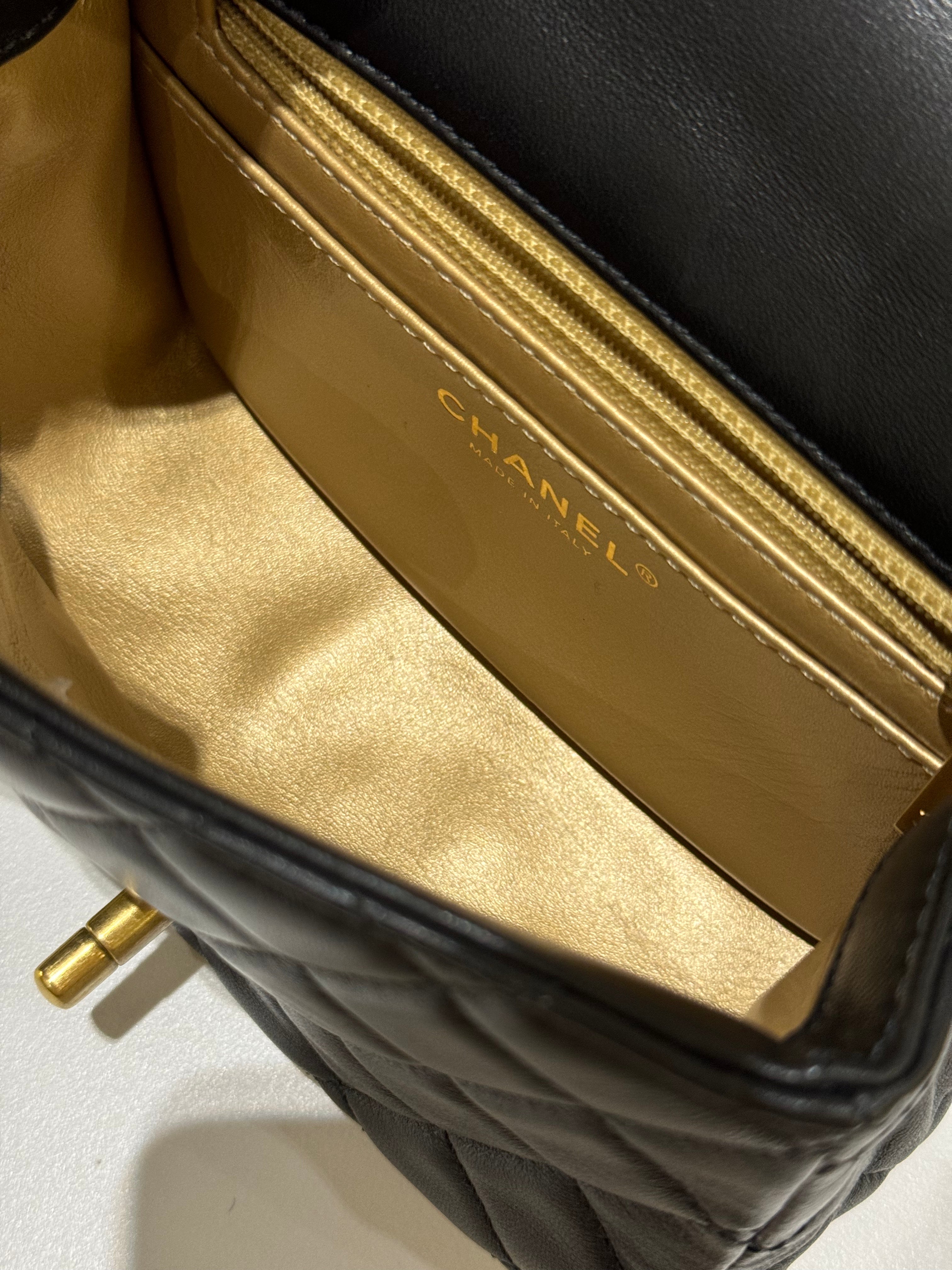 CHANEL  MINI FLAP BAG WITH CHIP