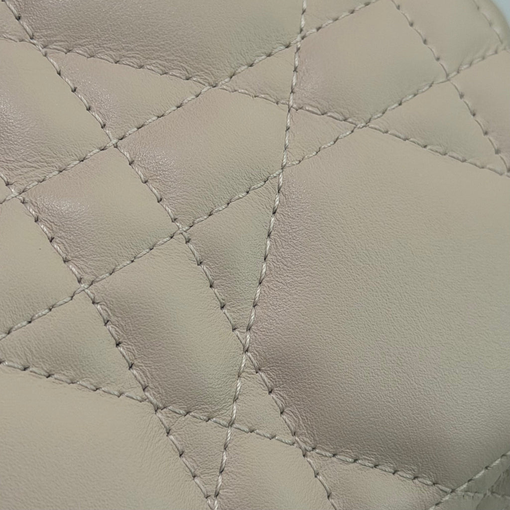 Dior Toujours Light Pink Small Quilted Top Handle Bag