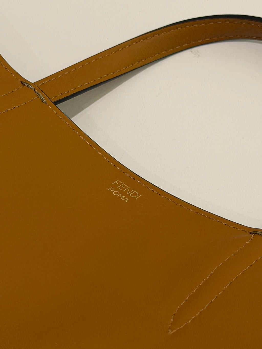 Fendi Flip Leather & Suede Tote Bag