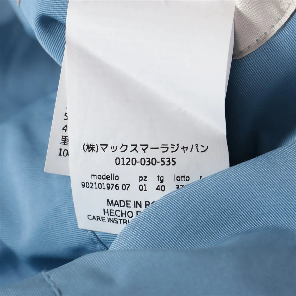 Max Mara Polyester Coat Light Blue
