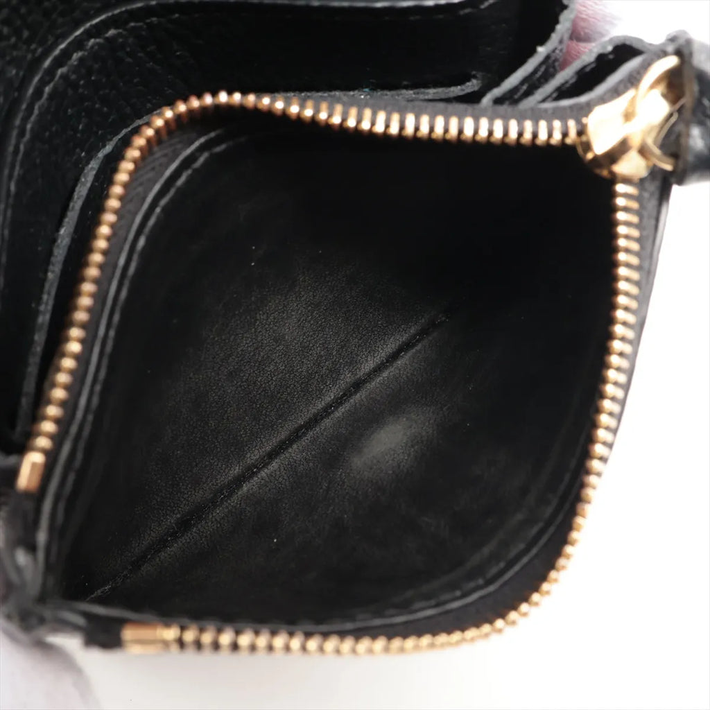 Louis Vuitton Monogram Empreinte Rosary Coin Purse Noir