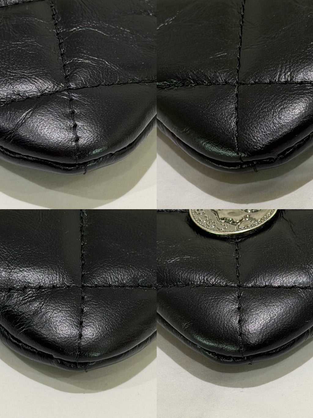 CHANEL Black Quilted Lambskin Limited Edition Badge Clutch