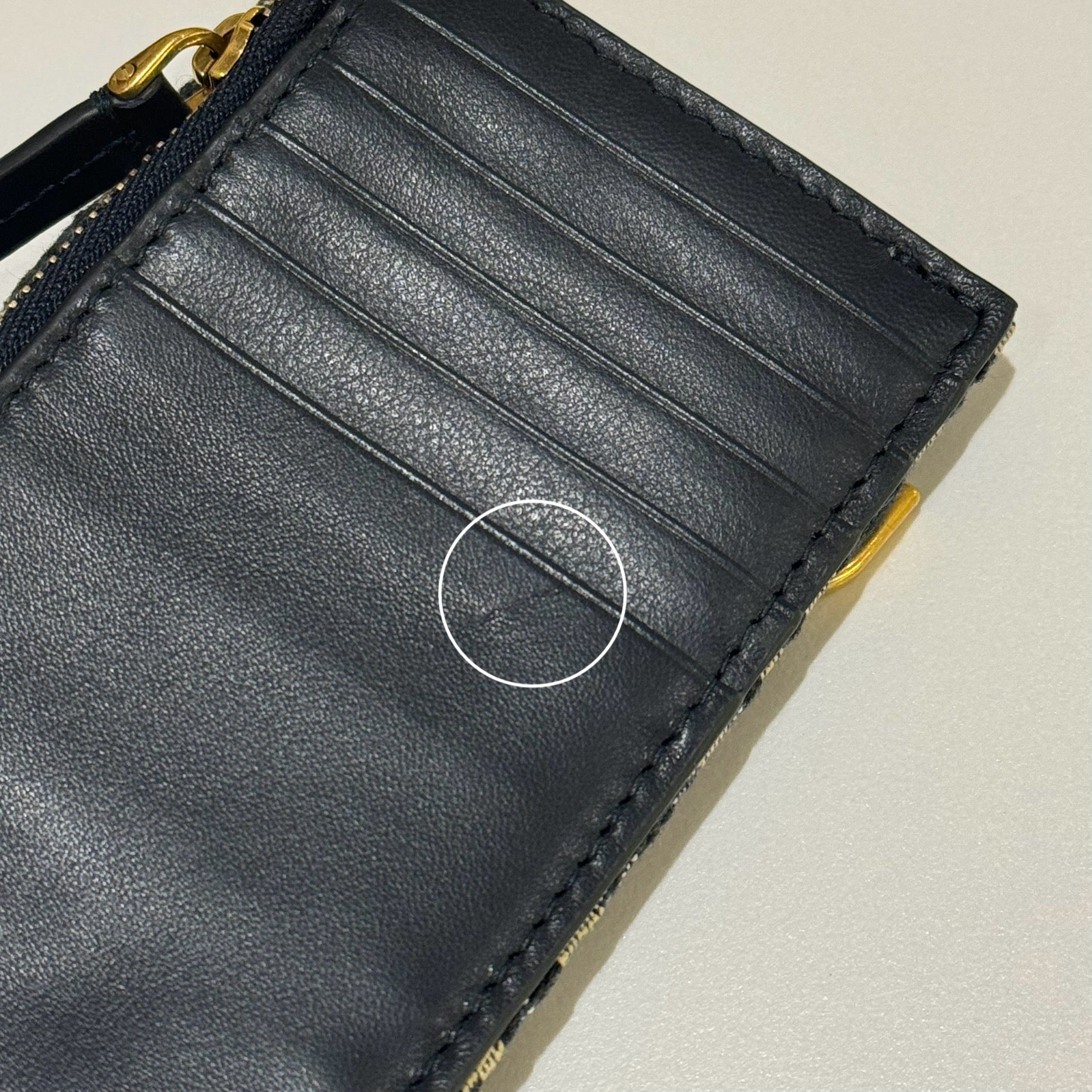 DIOR SADDLE BLOOM CARD HOLDER