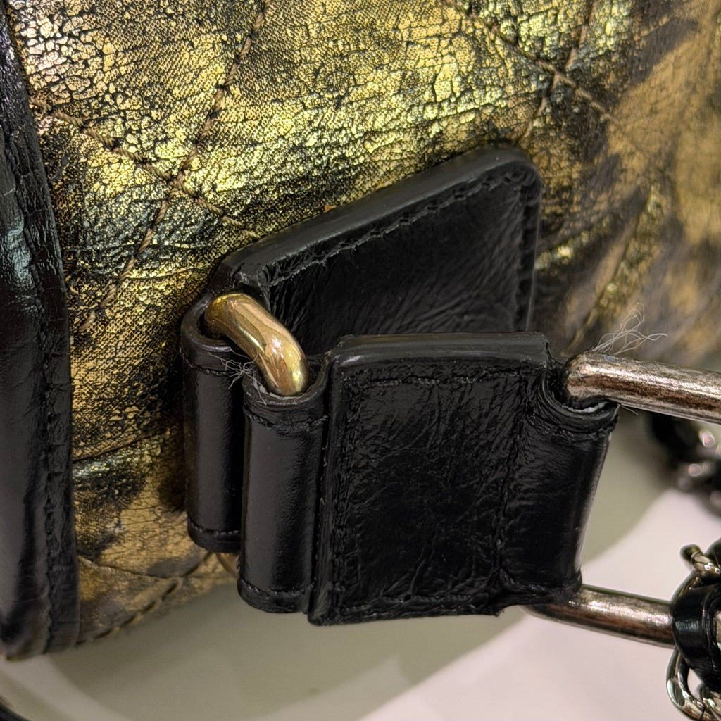 Chanel Gabrielle Black & Gold Runway “Egypt” Collection Hobo Bag (Large)