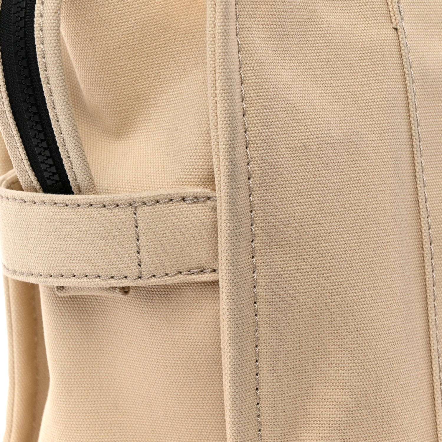 Cotton Canvas Large The Tote Bag Beige