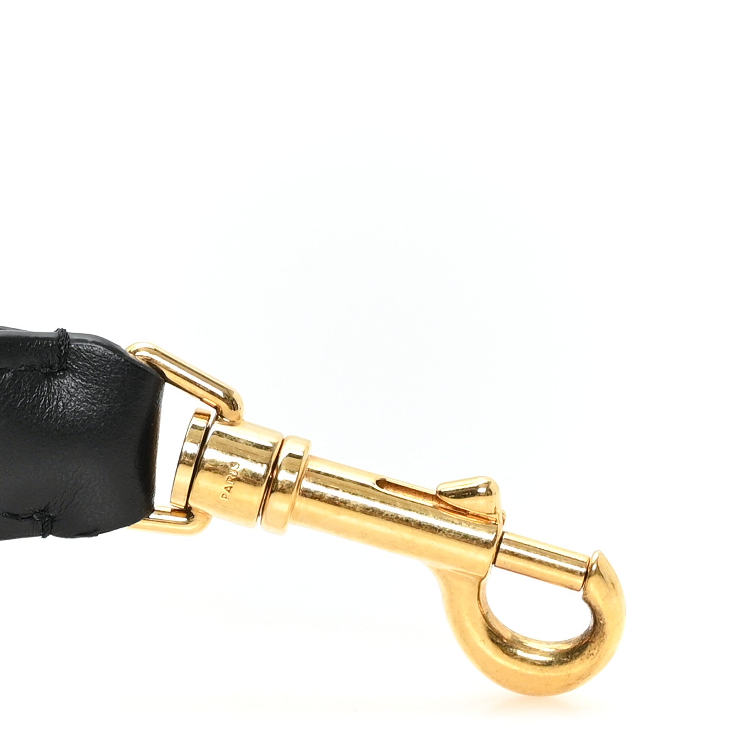 Jacquard Wool Logo Short Strap Black Beige