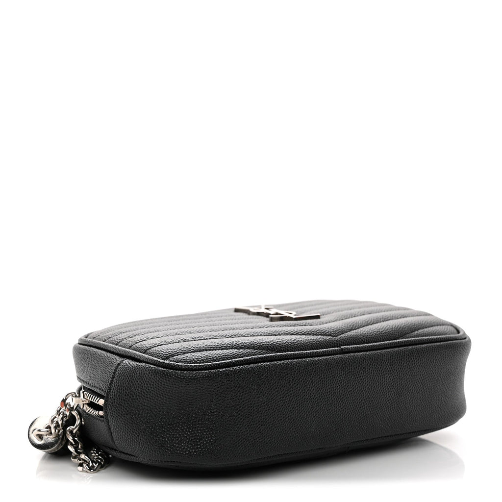 Grain De Poudre Matelasse Monogram Mini Lou Camera Bag Black
