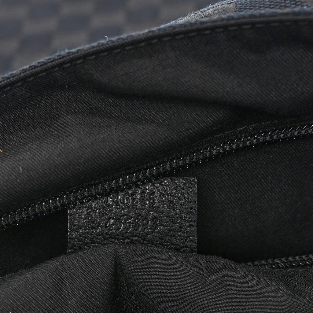 Monogram Small Flap Messenger Bag Black