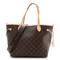 Monogram Inside Out Neverfull Bandouliere MM Rose Pondichery