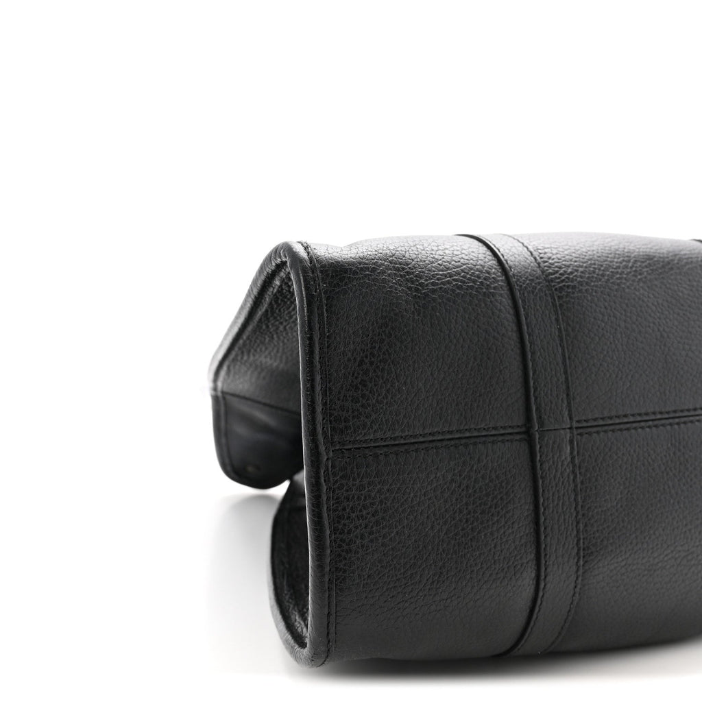 Pebbled Calfskin Large Joy Shoulder Bag Black