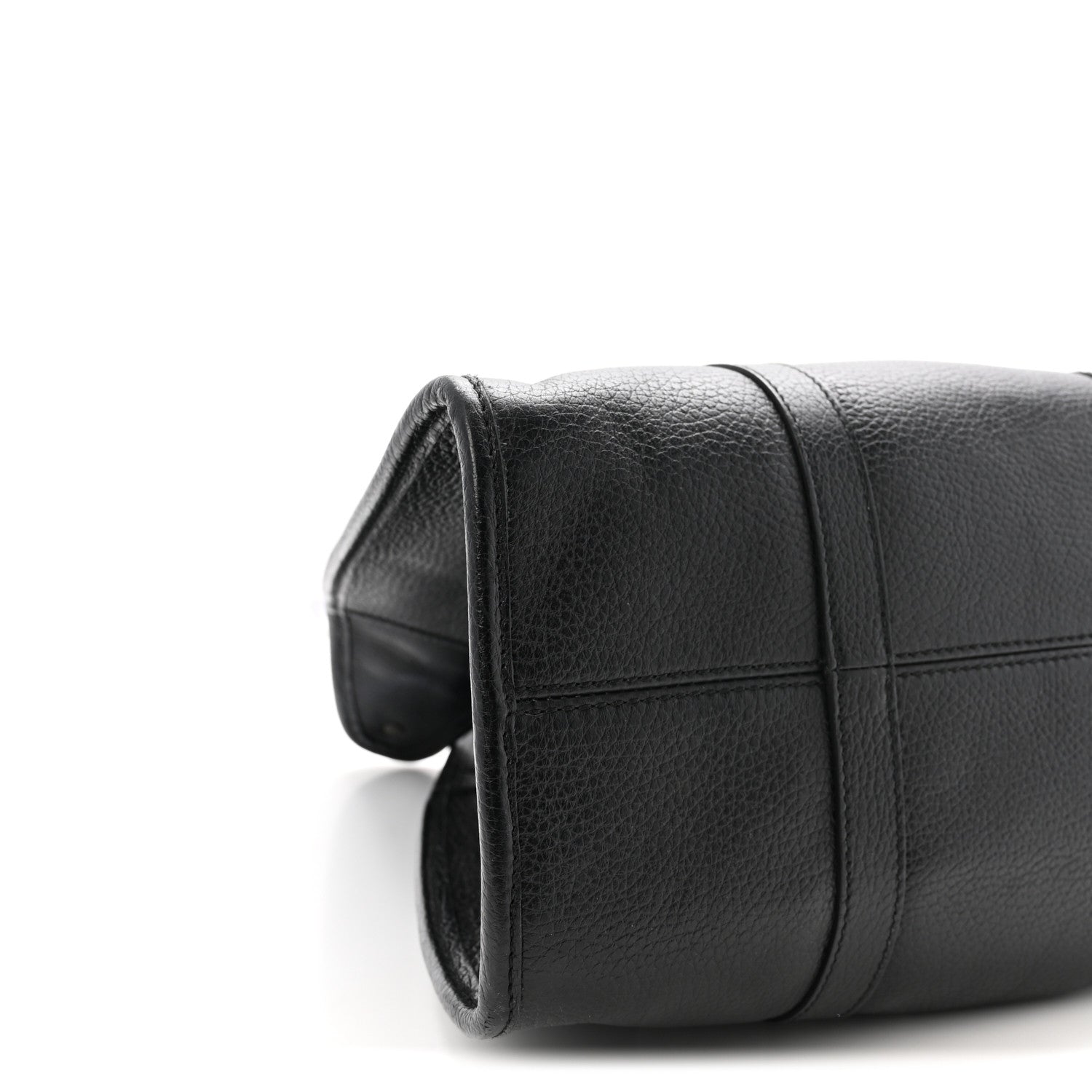 Pebbled Calfskin Large Joy Shoulder Bag Black