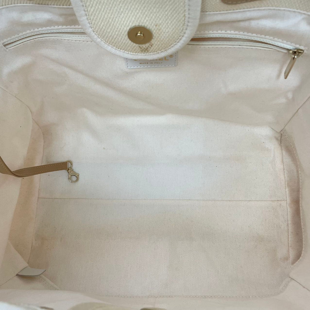 Chanel White Pearls Deauville Shopping Tote 2020