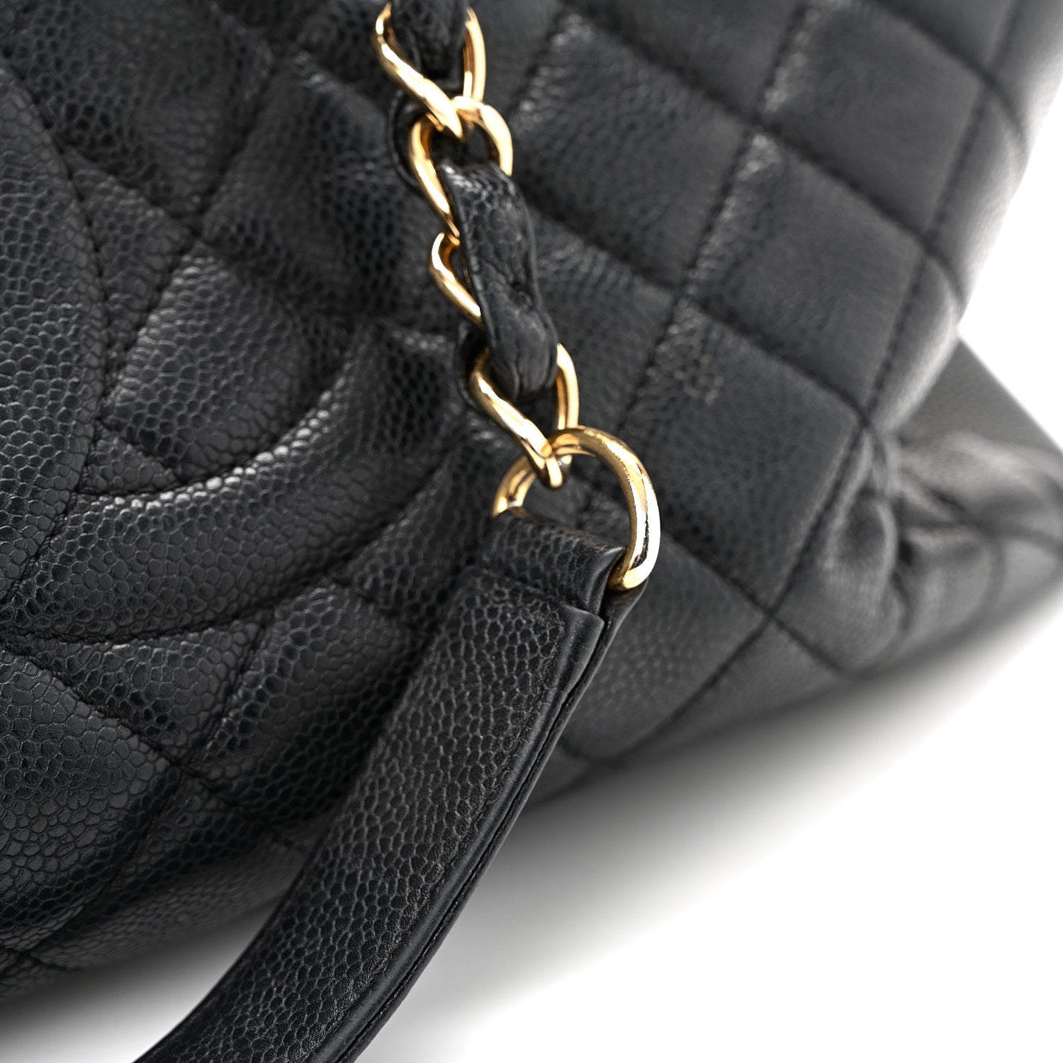 Caviar Quilted XL Grand Shopping Tote GST Black