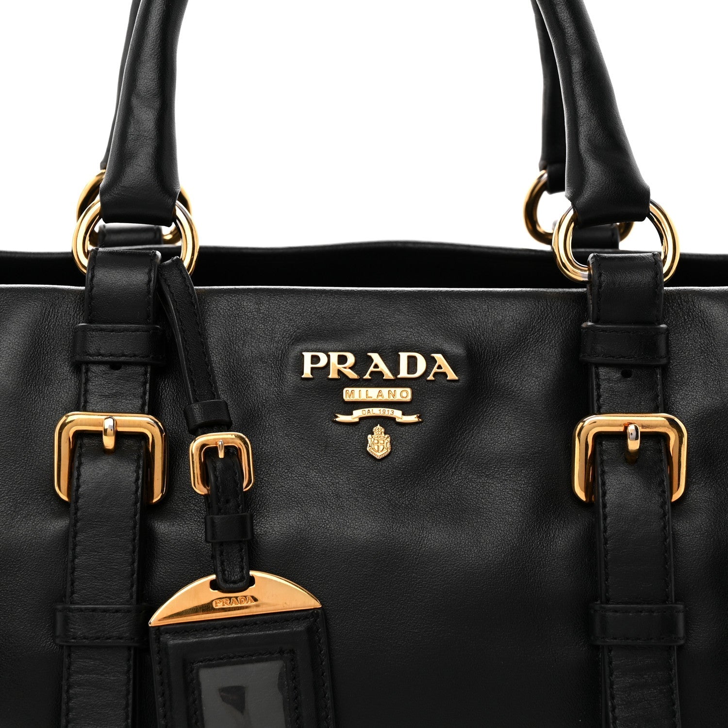 Soft Calfskin Shopping Satchel Black