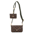 Monogram Felicie Strap & Go Kaki