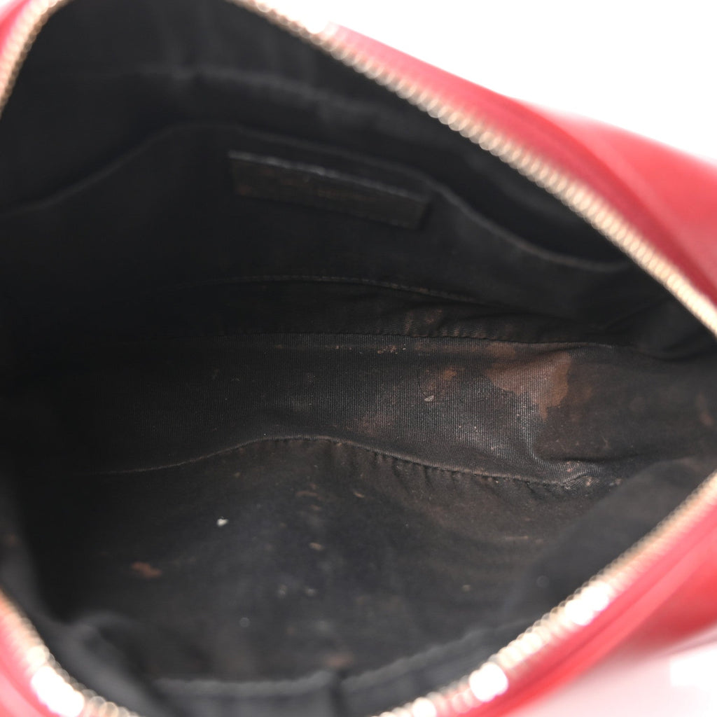 Calfskin Matelasse Monogram Lou Camera Bag Opyum Red