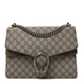 GG Supreme Monogram Medium Dionysus Shoulder Bag Taupe