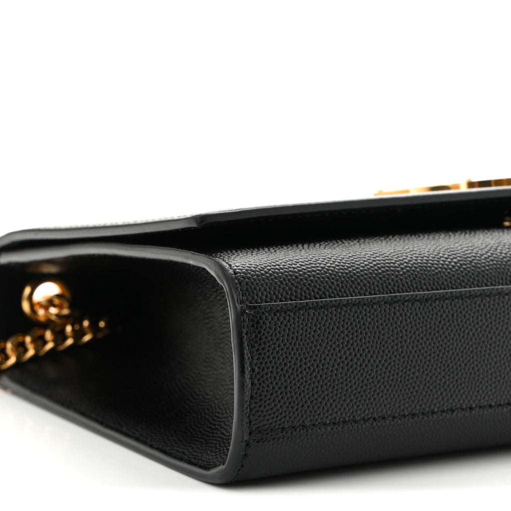 Grain De Poudre Medium Classic Monogram Kate Satchel Black