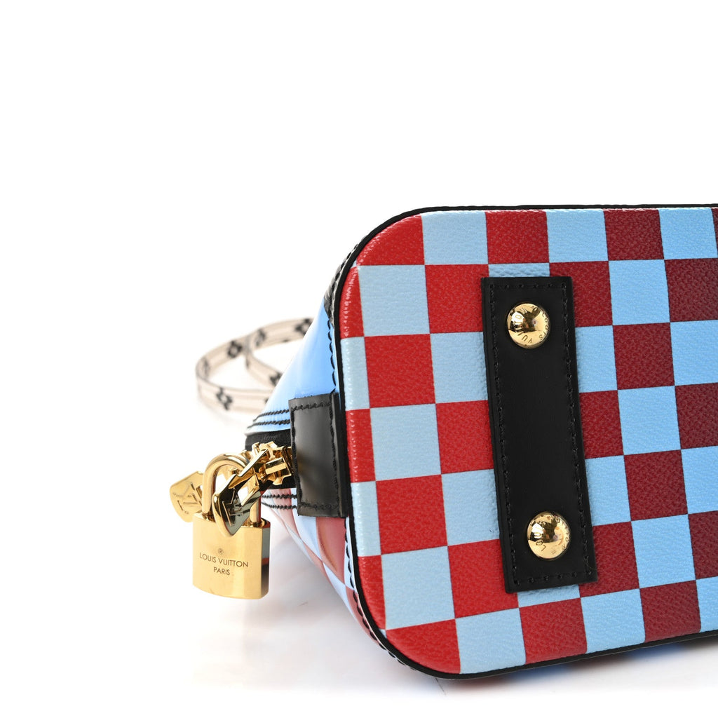 Epi Damier Race Alma BB Blue Vert