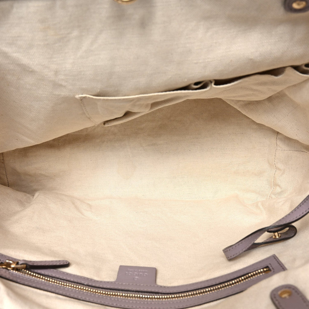 Microguccissima Medium Craft Tote Lilac
