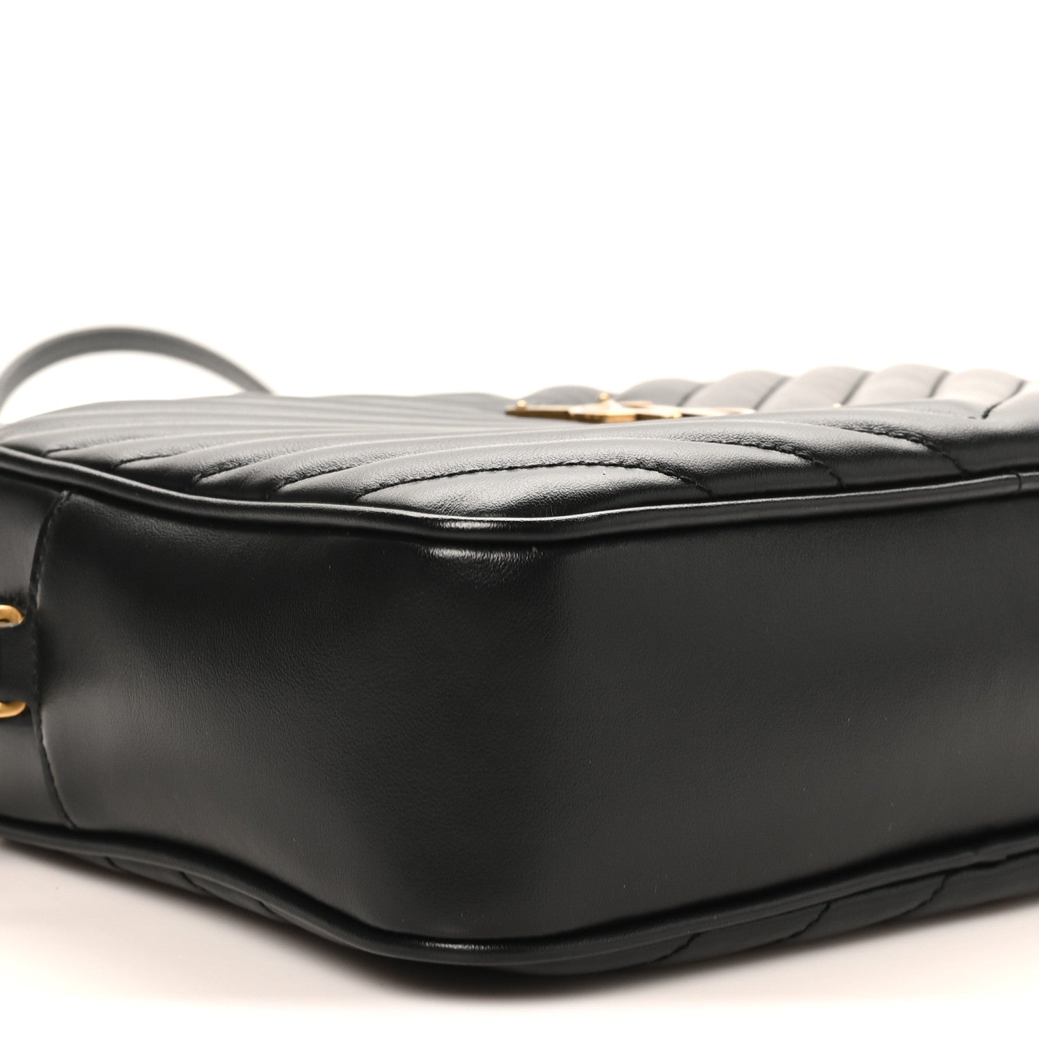 Calfskin Matelasse Monogram Lou Camera Bag Black