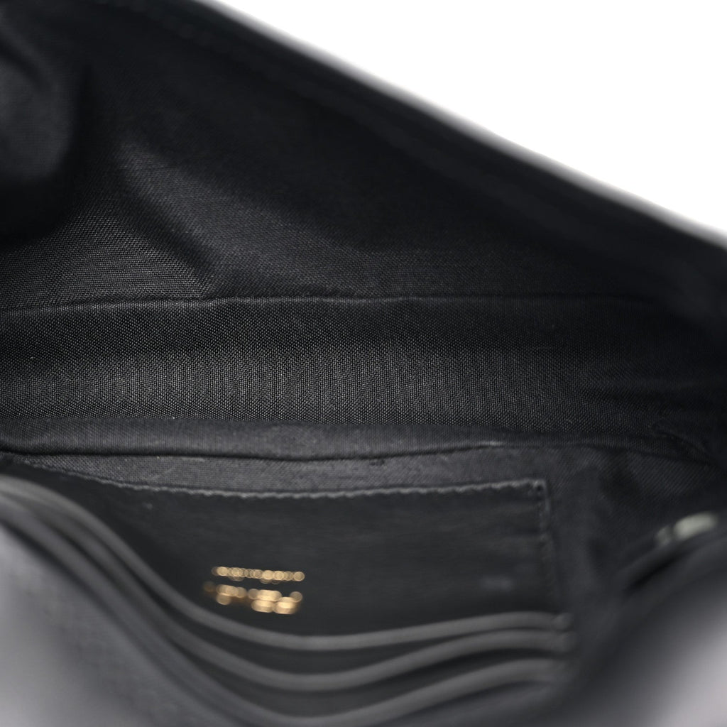 Nappa FF 1974 Embossed Mini Baguette Black