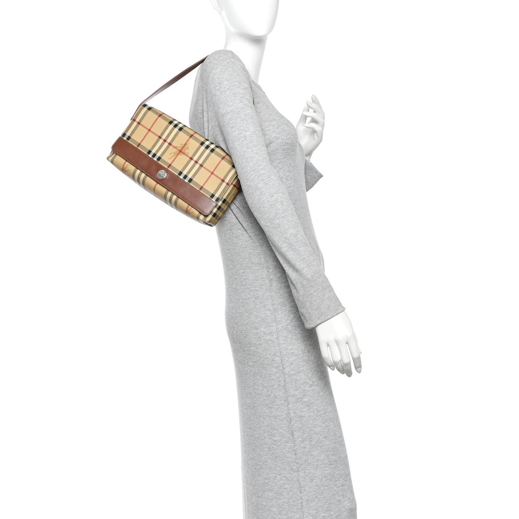 Haymarket Check Shoulder Bag Brown