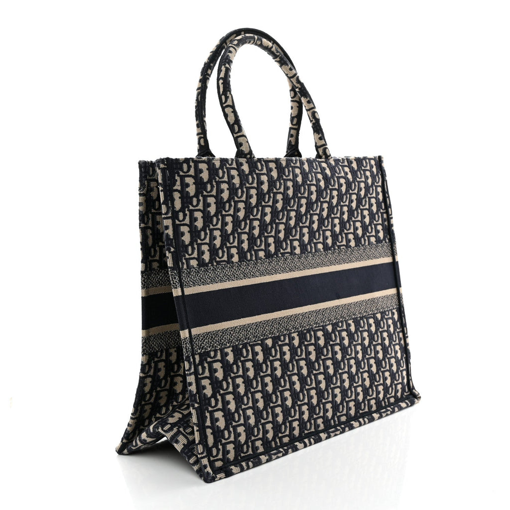 Oblique Large Book Tote Blue Multicolor