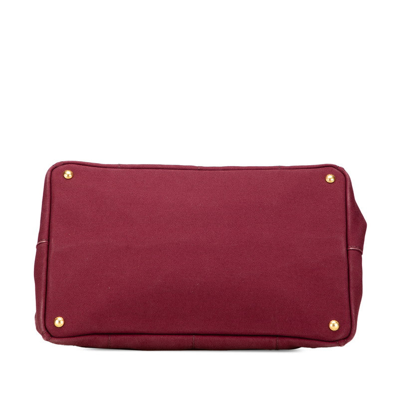 Prada CanapaL Canvas Tote Bag
