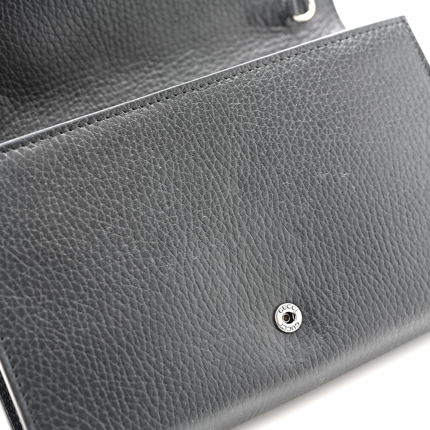 Calfskin Mini Dionysus Chain Wallet Black